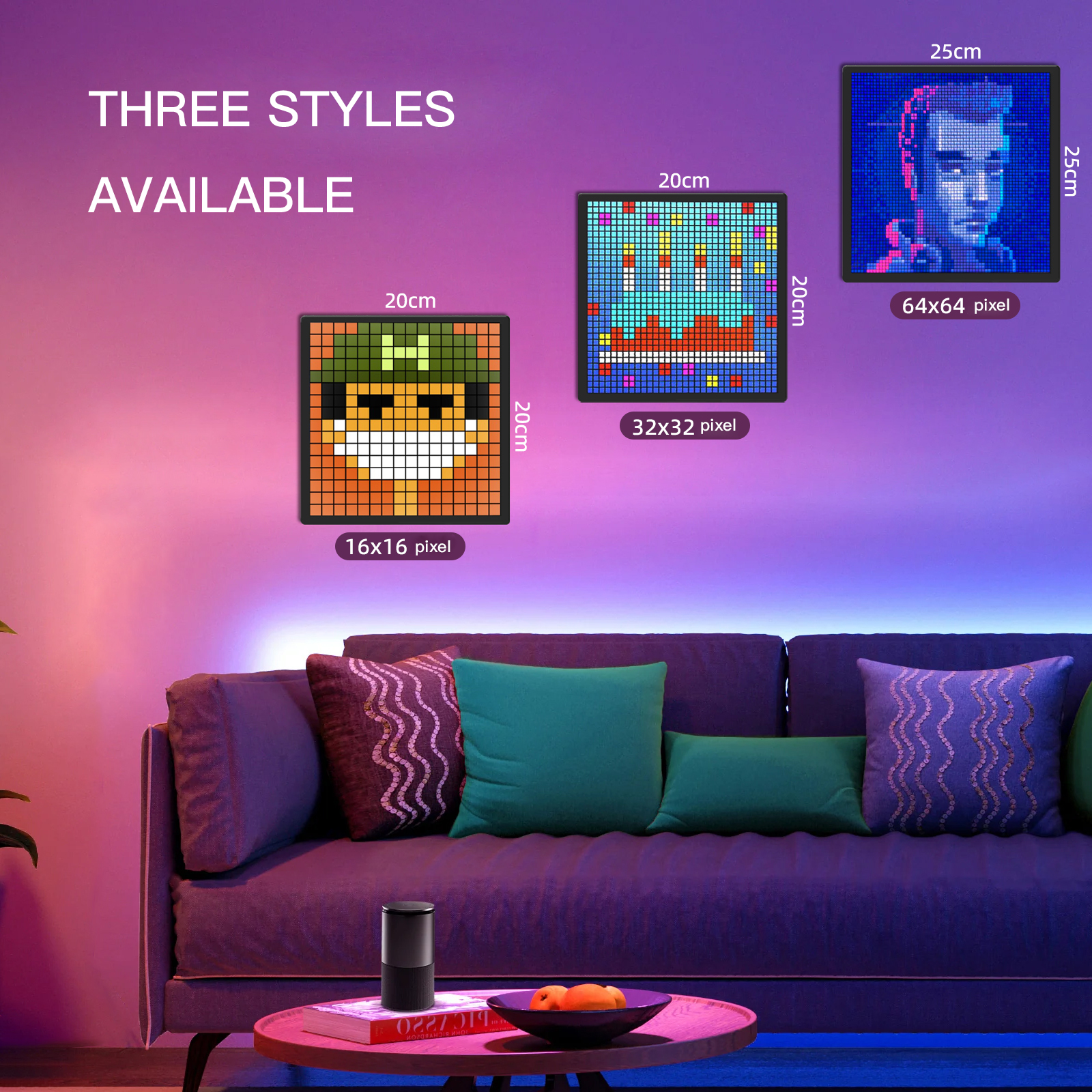 Custom Pixel LED Screen – E-Sports Room & Desktop Display