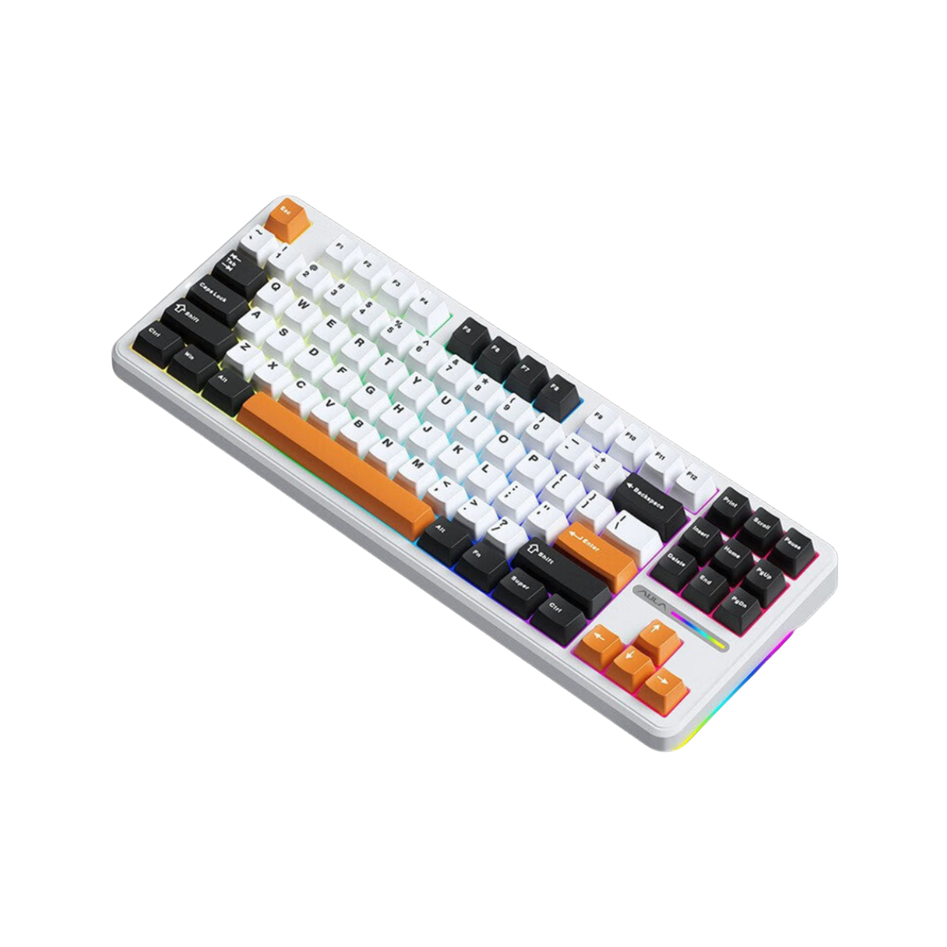 Upgrade your setup with the F87Pro custom mechanical keyboard. Featuring 3-mode wireless connection, hot-swappable switches, and RGB backlight.